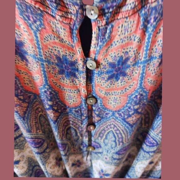 Lucky Brand Stained Glass Dress  Sleeveless Multicolor Size 2X - Picture 7 of 12